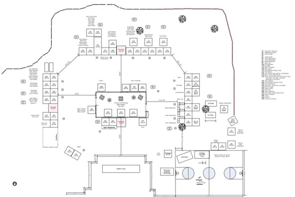 Site Plan for cook-off